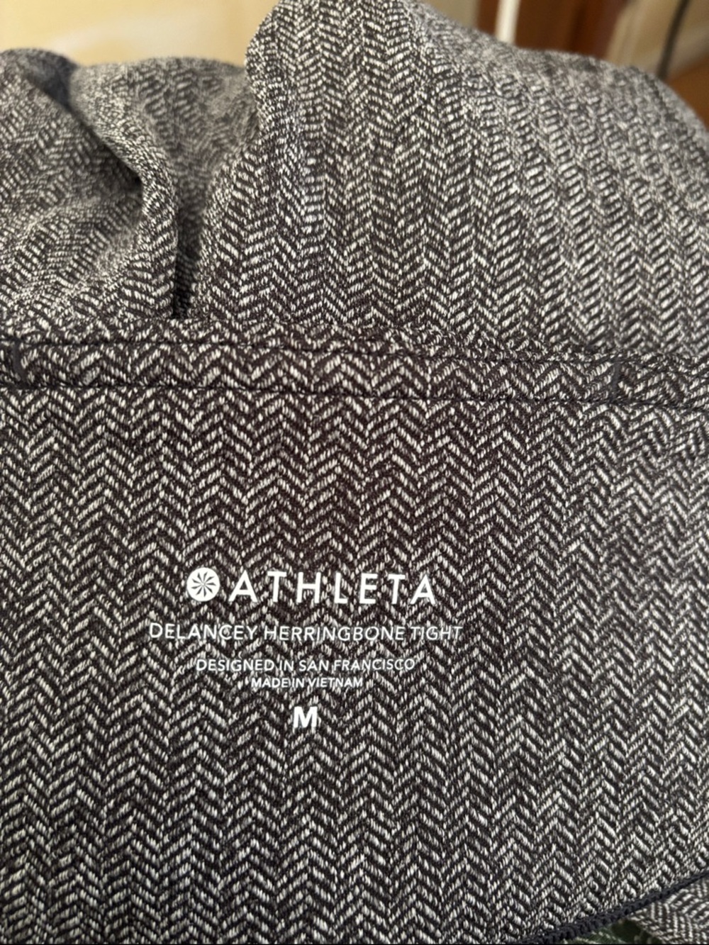 [New] Athleta (M) Delancey Tight Herringbone High Rise Zip Pocket Legging Pants - Picture 10 of 12